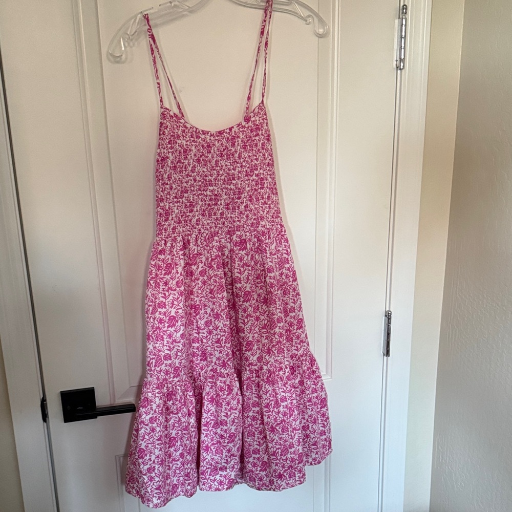 GAP Pink & White Floral Dress – Size M